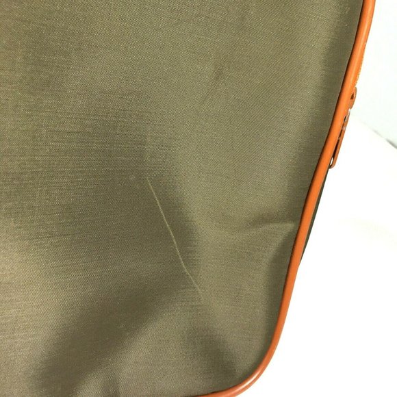Mr Roberts RARE Vtg Olive Green CarryOn Travel Bag - Picture 8 of 12